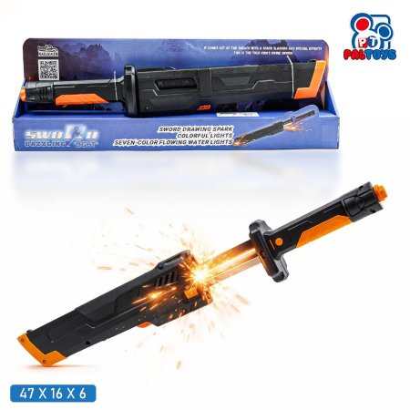 سيف ضوئي LED مع شرار (ألوان متعددة)